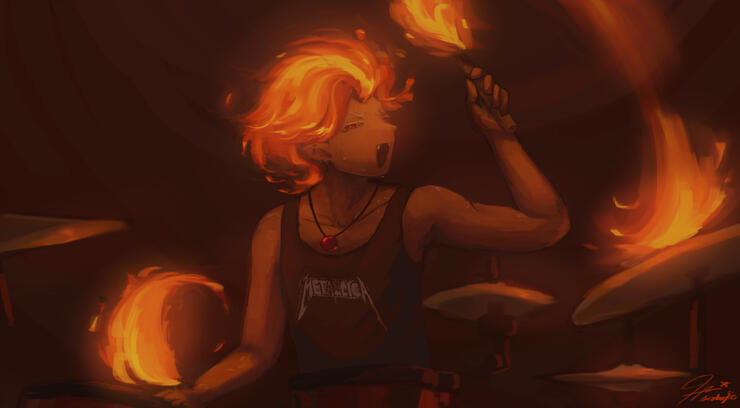 Fire spirit is fiery