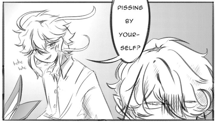 pissing by yourself?